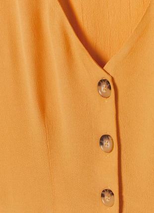 Блуза з воланами нова v-подібний виріз, рукав три чверті3 фото