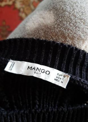 Свитер черный mango 4