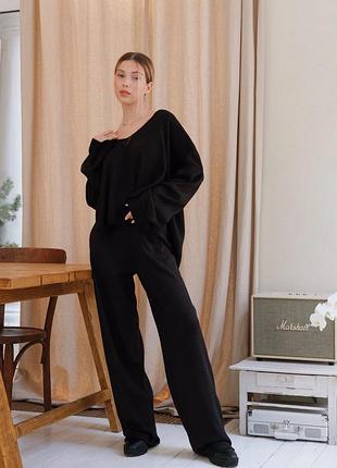 Светр арт. 410, черный2 фото