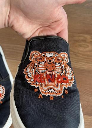 Слипоны кеды мокасины кожа kenzo2 фото