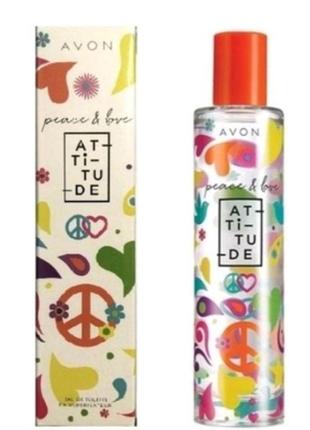 Туалетна вода avon peace & love attitude (50 мл)