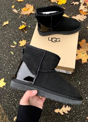 Женские высокие угги на овчине ugg