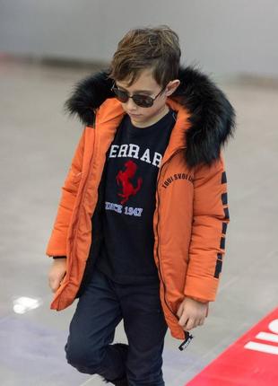 Зимняя куртка на мальчика на силиконе 2507 фото