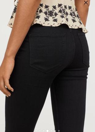 Ідеальні чорні базові джинси скінні від h&m4 фото