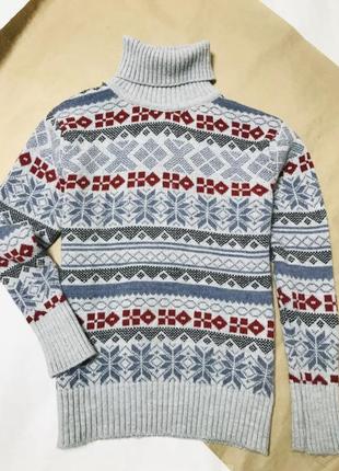 Жіночий теплий в’язаний вовняний светер