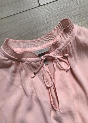Крутая воздушная блуза из жатого шифона h&m5 фото