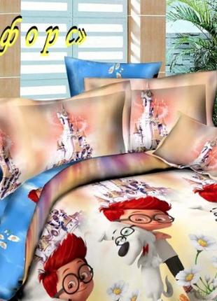 Дитяча постіль ранфорс україна гарна якість полуторне ліжко дитяче