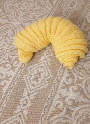 Лимонный шарф-хомут