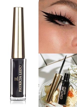 Підводка фломастер маркер для очей повік чорна patricia ledo couture eyeliner fine liner