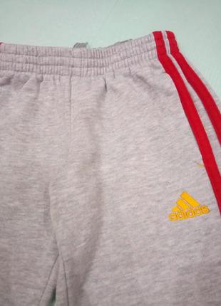 1-2 г/92 см детские спортивные штаны на флисе adidas3 фото