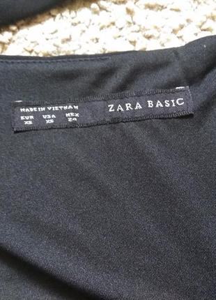 Черное платье zara с открытой спиной размер xs как новое3 фото