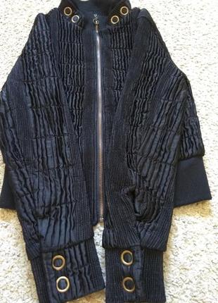 Куртка демисезонная короткая черная размер s3 фото
