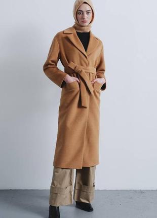 Женское пальто season генри цвета кэмэл
