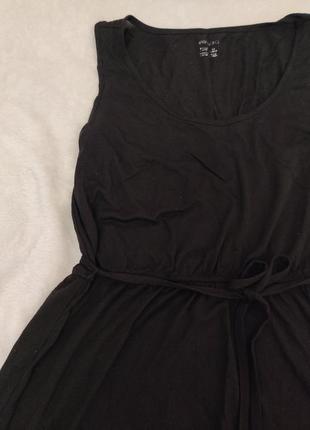 Черное летнее платье
