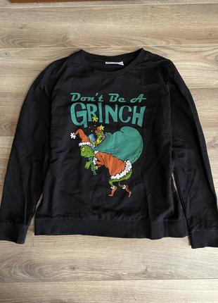 Світшот новорічний грінч grinch джемпер кофта1 фото