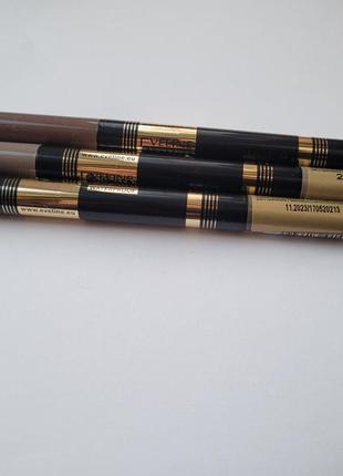 Маркер для бровей eveline art duo pen &amp; filling powder