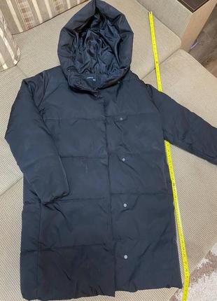 Куртка зимняя дутая черная мягкая5 фото