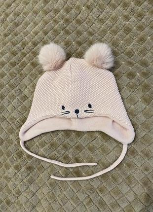 Шапка пуховик h&m
