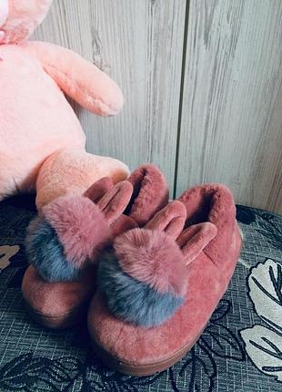 Гламурные мини угги меховушки с ушками vogue.