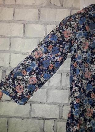Тонесенька,легка блуза / флористичний принт6 фото