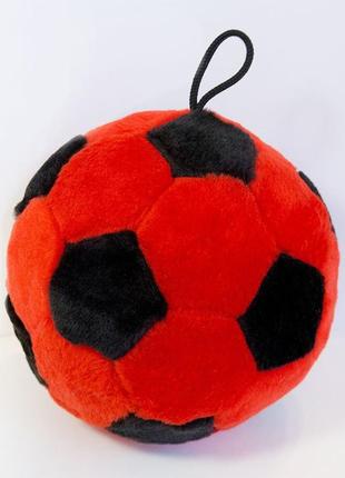 М'яка іграшка zolushka м'ячик 21 см червоно-чорний