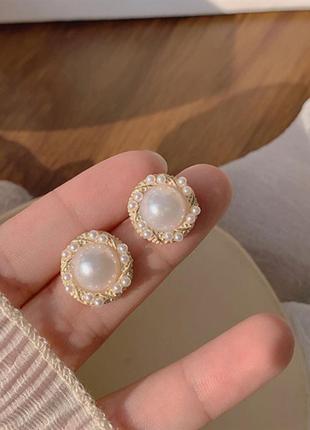 Сережки перли