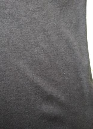 Р 10 / 44-46 стильная базовая черная футболка с коротким рукавом хлопок трикотаж delta5 фото