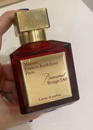 Baccarat rouge 540 extrait maison francis kurkdjian баккарат руж 540 распив