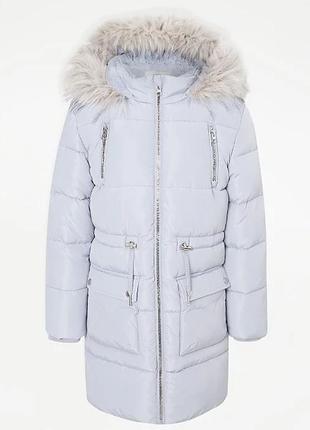 Подовжена зимова куртка для дівчинки george англія розмір 122-128, 128-134, 134-1401 фото