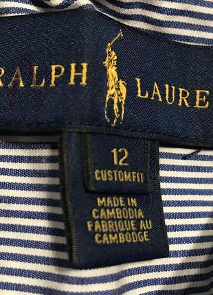 Рубашка в полоску polo ralph lauren на мальчика 11-12 лет4 фото