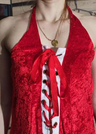 Женское новогоднее платье, костюм помощницы санты, s-m2 фото
