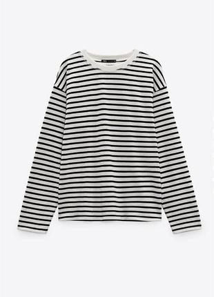 Тельняшка лонгслив в полоску zara
