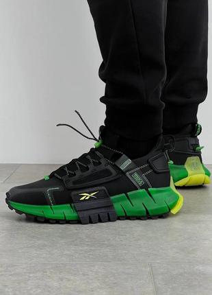 Чоловічі кросівки reebok zig kinetica fit black green