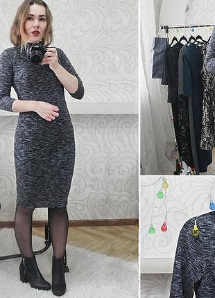 Базове плаття гольф облягає меланжевої сіре міді в рубчик від atmosphere