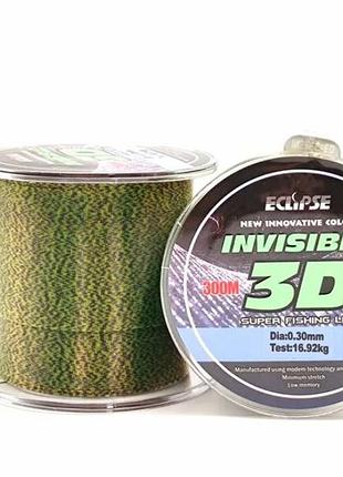 Волосінь eclipse 3d invisible 300м 0.25 мм - 13.12 кг