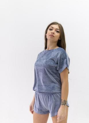Піжама жіноча плюш велюр двійка