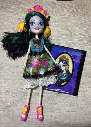 Лялька монстер хай скелета/скеліта/скелітта на честь дня мертвих.doll monster high skelita.