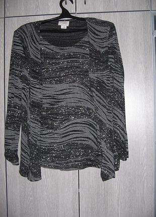 Сіра Блузка з люрексом tradition