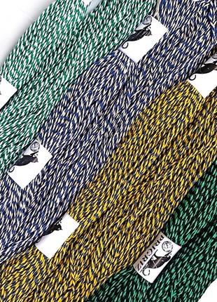 Декоративный шнурок -  цветной миксовый хлопковый шпагат для упаковки и подарков