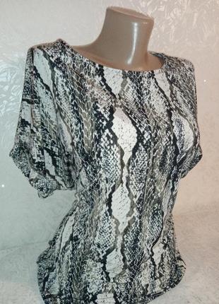 Женская блуза в принт питона / футболка жіноча, блузка, сукня, джинси, поло, світшот, майка, топ блуза, гольф, жіноча сорочка, одяг