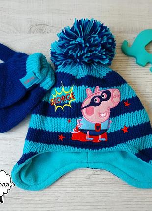 Набір шапка і рукавиці george 1-2 року на обсяг голови 46-48