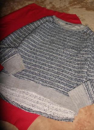 Джемпер пуловер реглан yessica из буклированного трикотажа2 фото