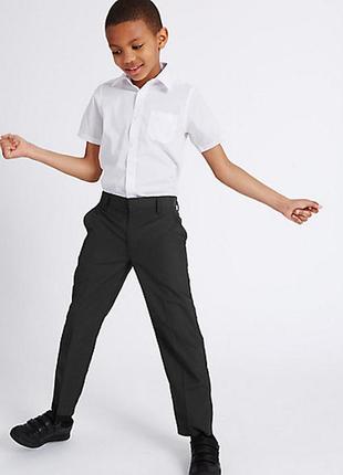 Черные школьные брюки marks&spencer на 7-8-9 лет на 128-134 см1 фото