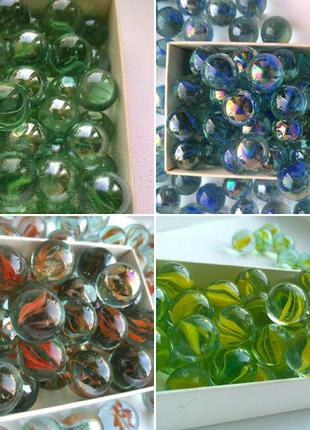 Набор стеклянные шарики марблс 10шт +2 шт в подарок2 фото