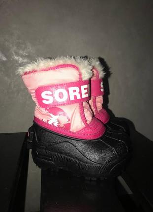 💕 сноубутси sorel usa6. eur23,устілка 14см2 фото