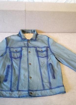 Курточка мужская из натуральной кожи фирмы "essebi" (италия) р.54 рост 190см