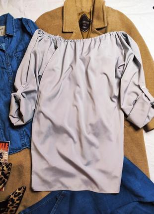 Блуза блузка рубашка серая рукава подкатываются большая батал оверсайз вышиванка с цветами5 фото