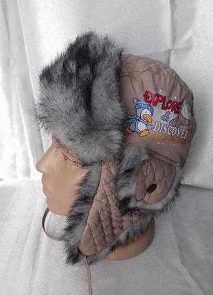 Распродажа! ушанка теплая.(2-4 года)