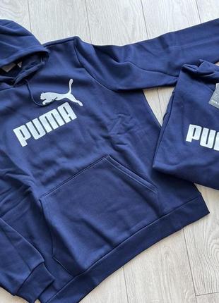 Худи тёплое на флисе puma мужские