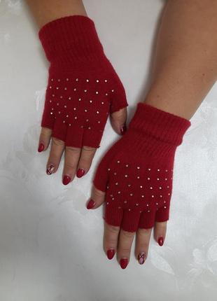 Рукавички перчатки без пальців рукавички мітенки2 фото